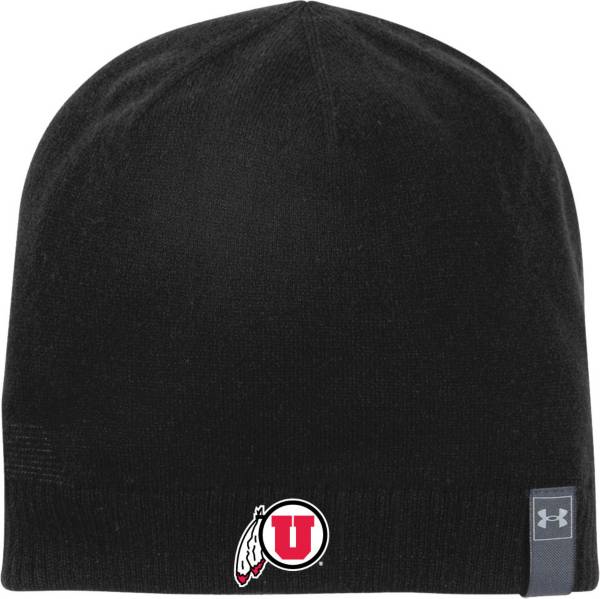 Under Armour Men's Utah Utes Black Truck Stop Knit Beanie