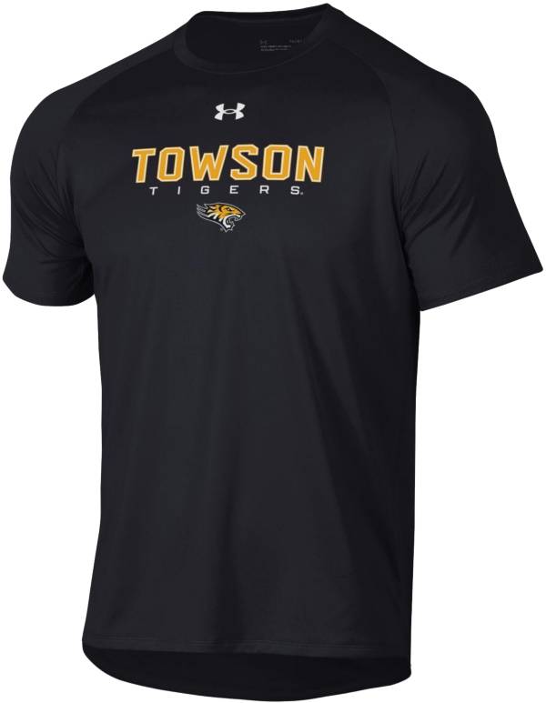 Under Armour Men's Towson Tigers Black Tech Performance T-Shirt