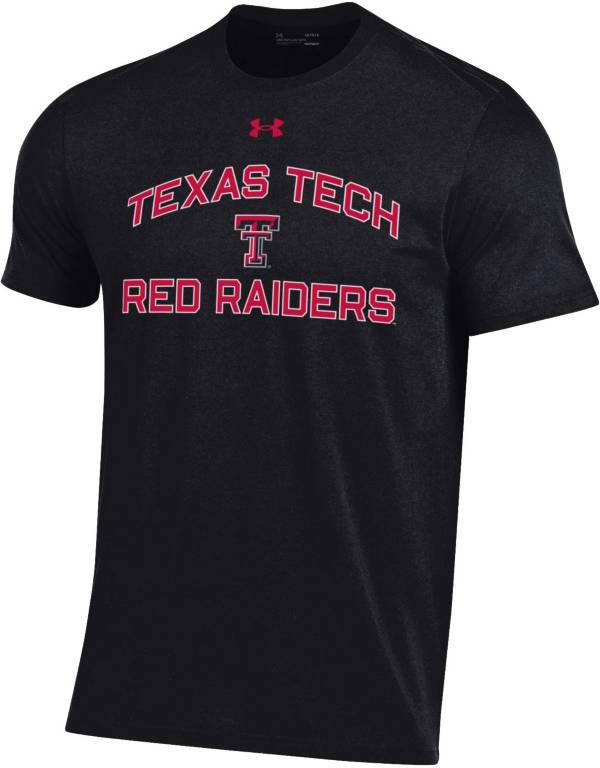 Under Armour Men's Texas Tech Red Raiders Black Performance Cotton T-Shirt product image