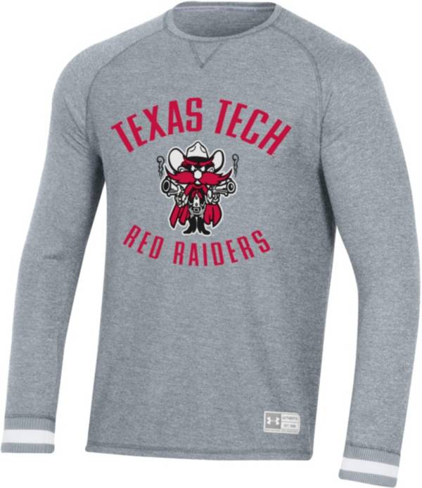Under Armour Men's Texas Tech Red Raiders Grey Gameday Thermal Long Sleeve T-Shirt product image