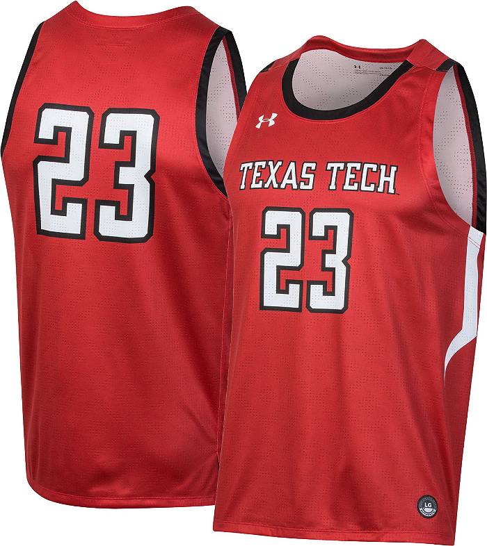 Under Armour Men's Texas Tech Red Raiders #23 Red Replica Basketball Jersey, XXL