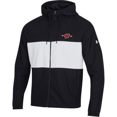 sorry, Under Armour Men's Wisconsin Badgers Black Wind Full-Zip Jacket is currently out of stock