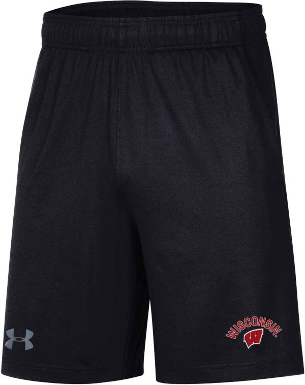 Under Armour Men's Wisconsin Badgers Black Raid Performance Shorts product image