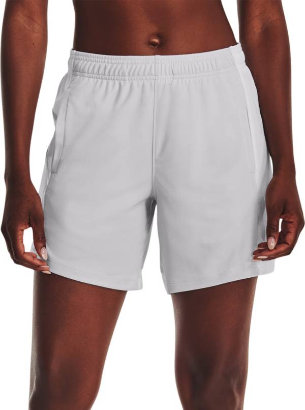 Under Armour BASELINE SHORT - Sports shorts - black/white/black 