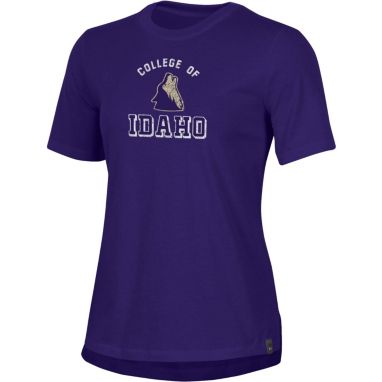 sorry, Under Armour Women's College of Idaho Yotes Purple Performance Cotton T-Shirt is currently out of stock