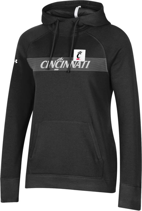 Under Armour Women's Cincinnati Bearcats Black Fleece Pullover Hoodie