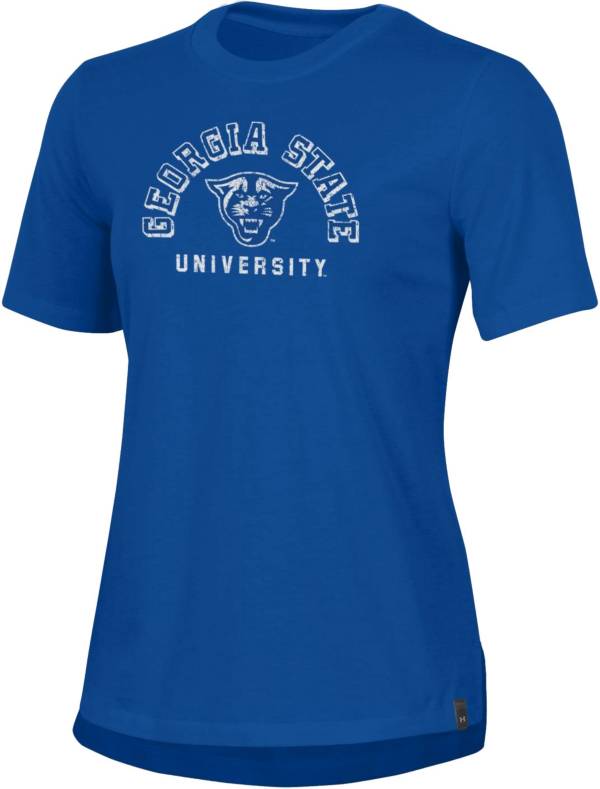 Under Armour Women's Georgia State Panthers Royal Blue Performance Cotton T-Shirt