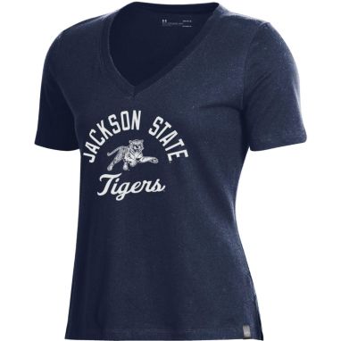 sorry, Under Armour Women's Jackson State Tigers Navy Blue Logo T-Shirt is currently out of stock
