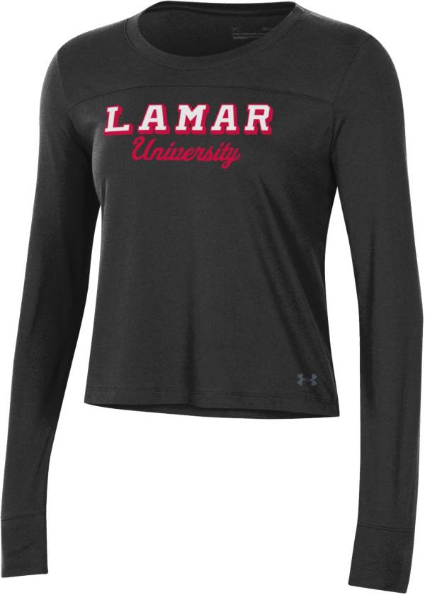 Under Armour Women's Lamar Cardinals Black Performance Cotton Long Sleeve T-Shirt product image