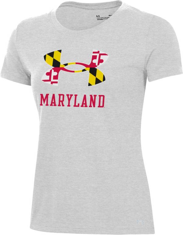 Under Armour Women's Maryland Terrapins Grey ‘Maryland Pride' T-Shirt product image