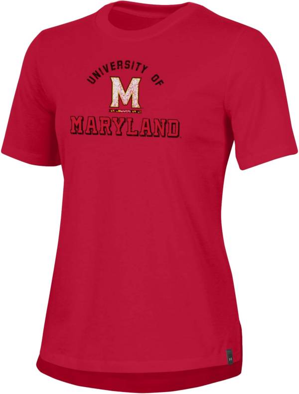 Under Armour Women's Maryland Terrapins Red Performance Cotton T-Shirt product image