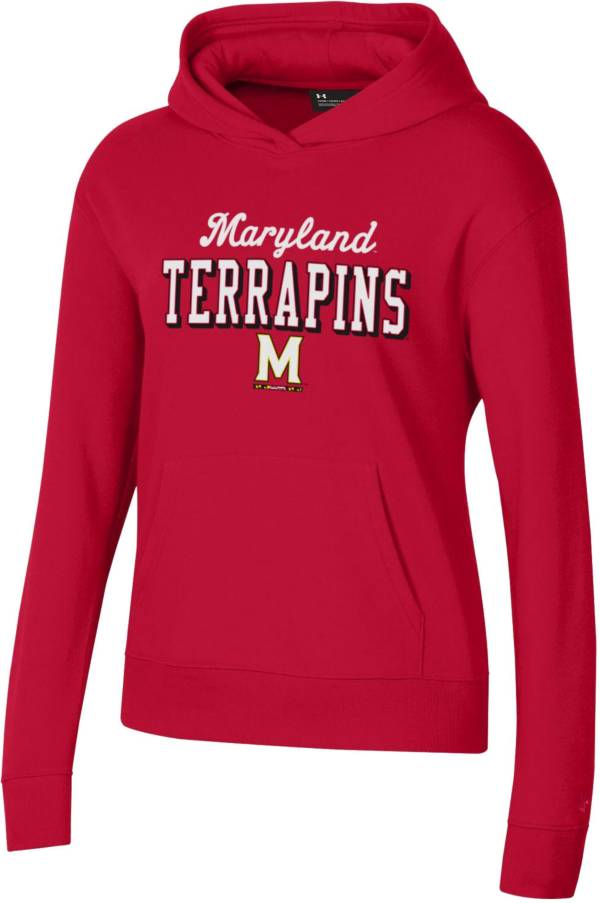 Under Armour Women's Maryland Terrapins Red All Day Pullover Hoodie product image