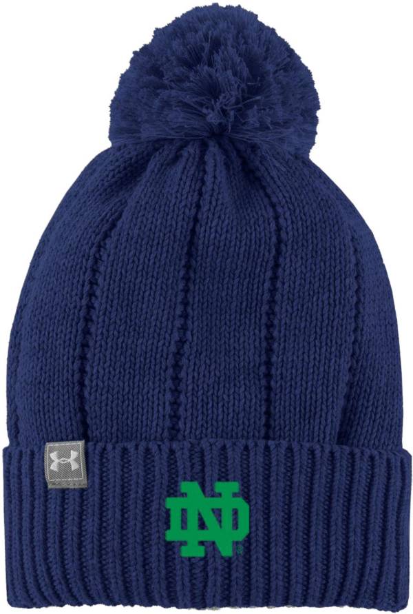Under Armour Men's Notre Dame Fighting Irish Grey Pom Knit Beanie product image