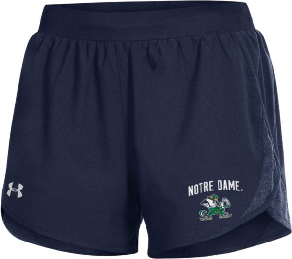 Under Armour Women's Notre Dame Fighting Irish Navy Fly-By 2.0 Performance Shorts product image