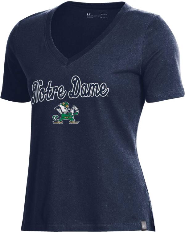 Under Armour Women's Notre Dame Fighting Irish Navy Performance V-Neck T-Shirt product image
