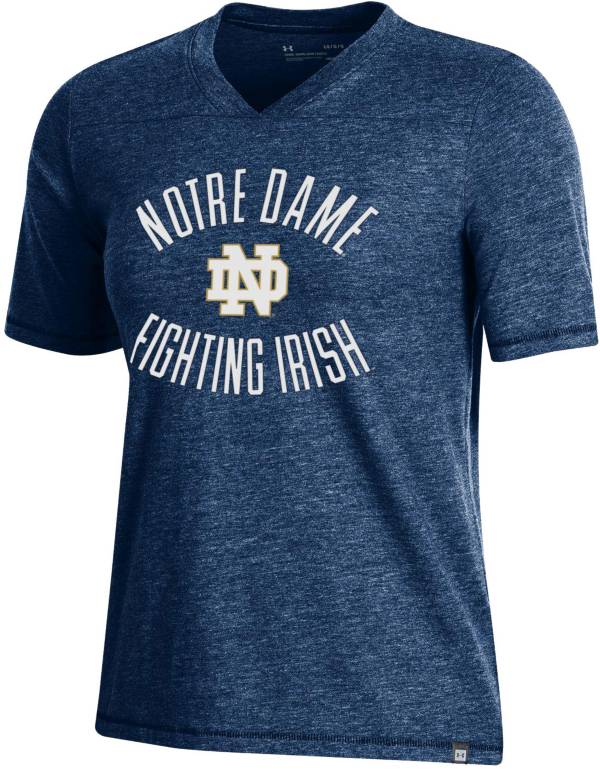 Under Armour Women's Notre Dame Fighting Irish Navy V-Neck T-Shirt product image