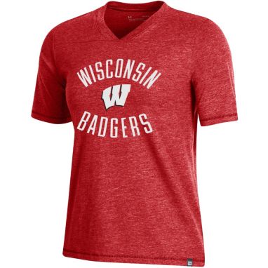 sorry, Under Armour Women's Wisconsin Badgers Red V-Neck T-Shirt is currently out of stock