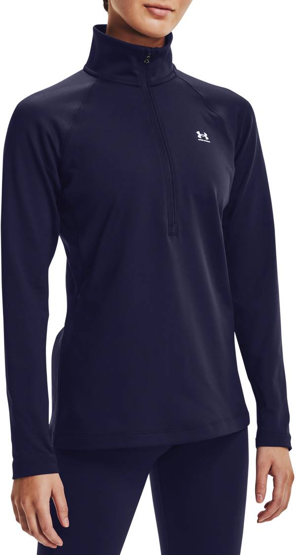 UNDER ARMOUR Women's Cold Gear Half-Zip Top NWT Pink / Clay SIZE