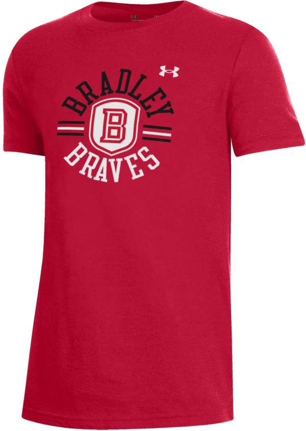 Under Armour Youth Bradley Braves Red Performance Cotton T-Shirt