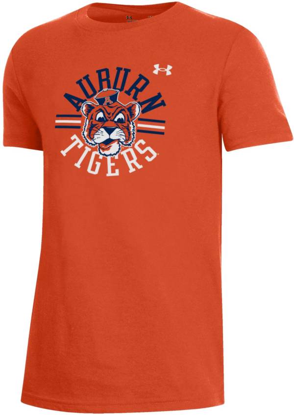 Under Armour Youth Auburn Tigers Orange Performance Cotton T-Shirt