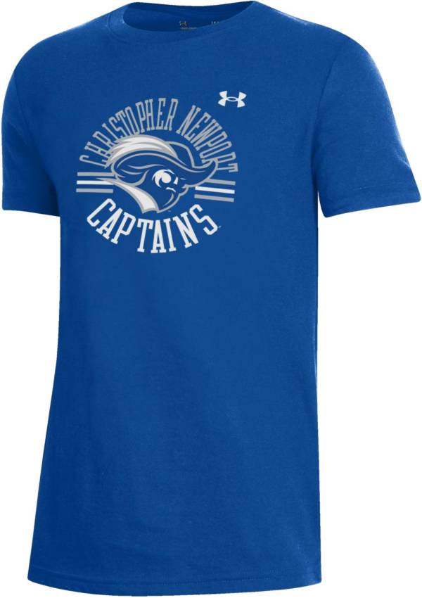 Under Armour Youth Christopher Newport Captains Royal Blue Performance Cotton T-Shirt product image