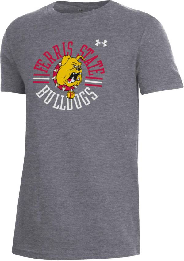 Under Armour Youth Ferris State Bulldogs Grey Performance Cotton T-Shirt product image