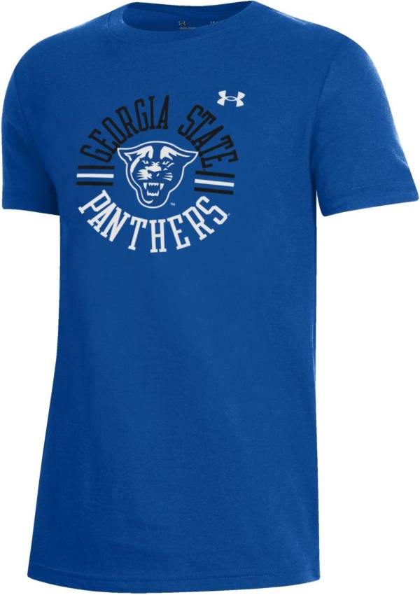 Under Armour Youth Georgia State Panthers Royal Blue Performance Cotton T-Shirt