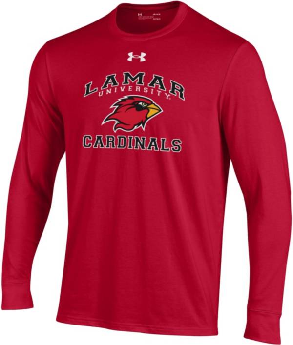 Under Armour Youth Lamar Cardinals Red Charged Cotton Long Sleeve T-Shirt product image
