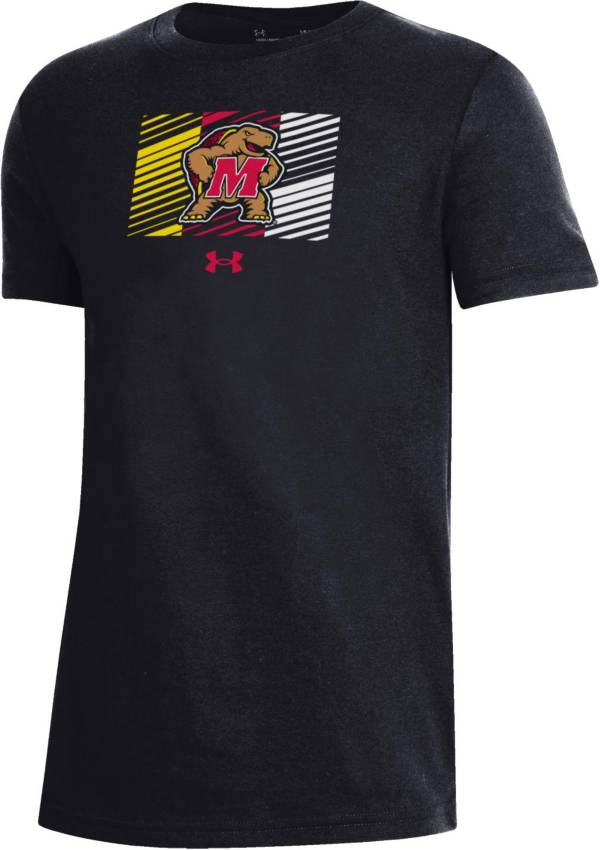 Under Armour Youth Maryland Terrapins Black Performance Cotton T-Shirt product image