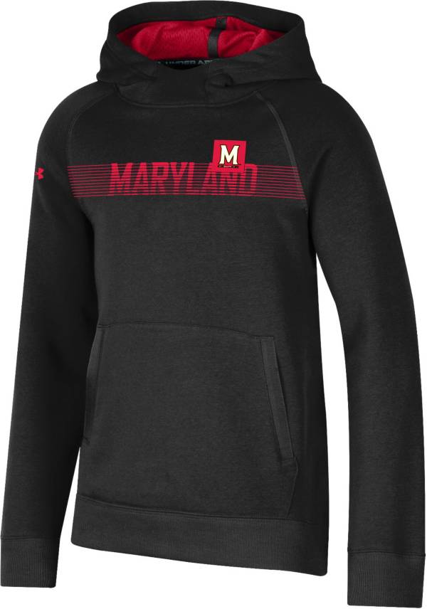 Under Armour Youth Maryland Terrapins Black Fleece Pullover Hoodie product image