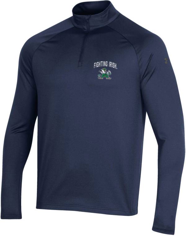 Under Armour Youth Notre Dame Fighting Irish Navy Performance Quarter-Zip Pullover Shirt product image