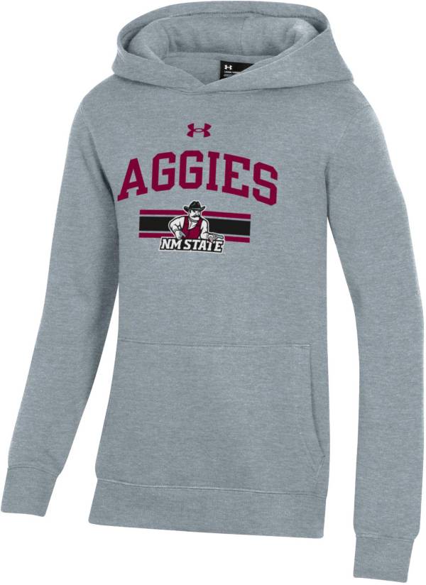 Under Armour Youth New Mexico State Aggies Grey All Day Pullover Hoodie product image