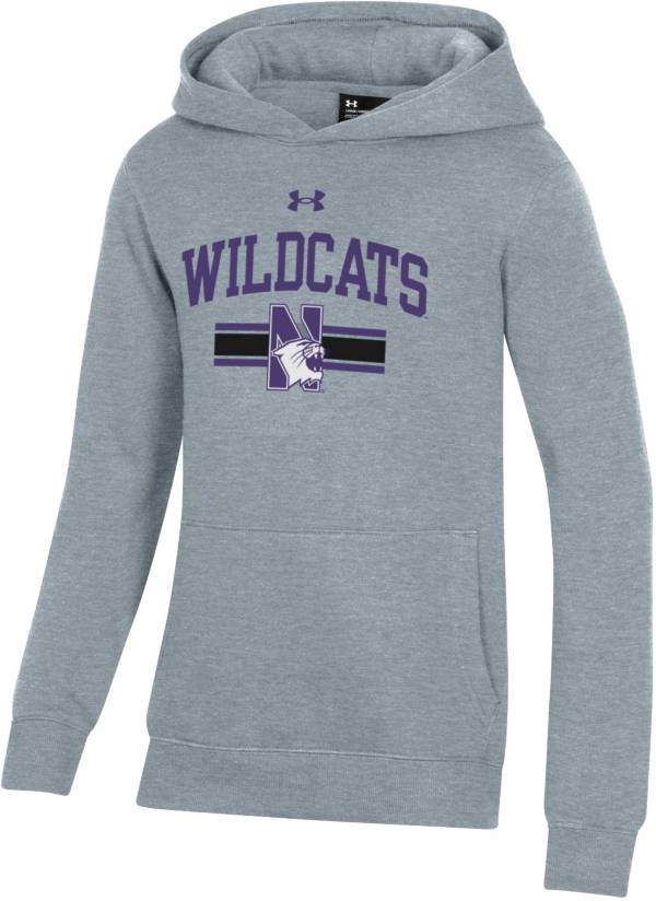 Under Armour Youth Northwestern Wildcats Grey All Day Pullover Hoodie product image