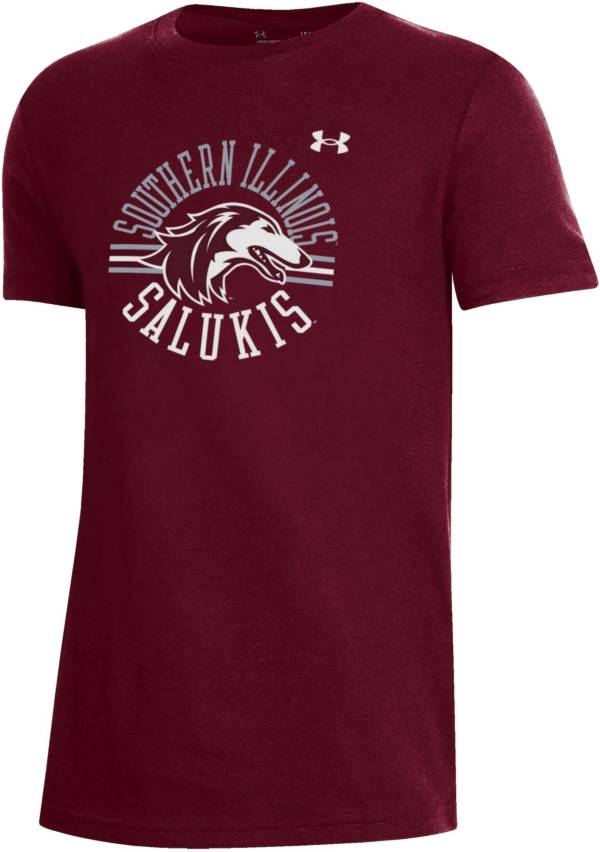 Under Armour Youth Southern Illinois Salukis Maroon Performance Cotton T-Shirt