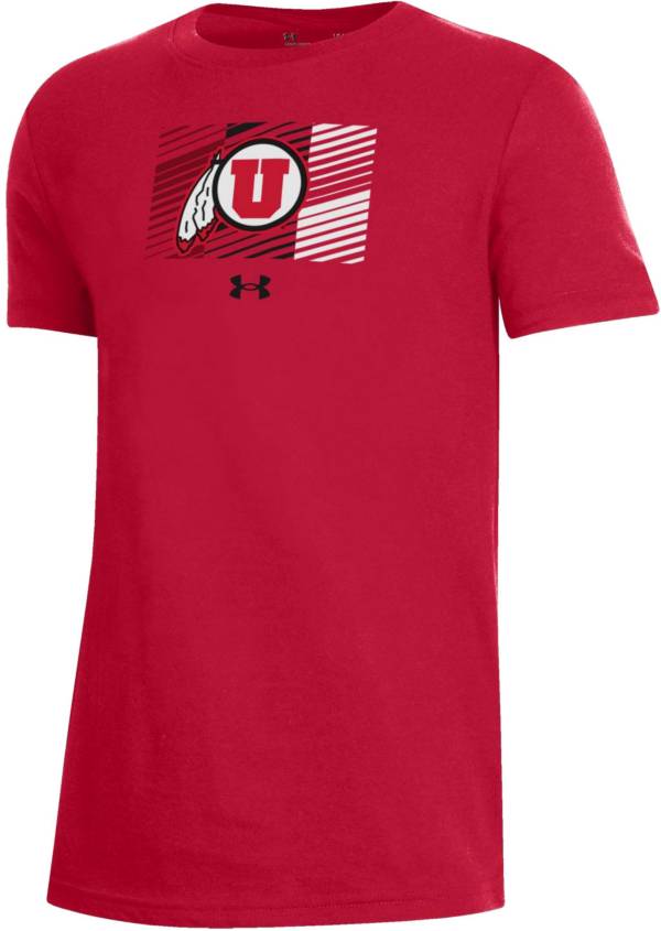 Under Armour Youth Utah Utes Crimson Performance Cotton T-Shirt product image