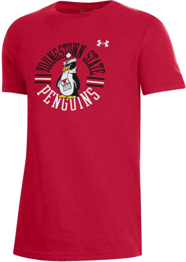 Under Armour Youth Youngstown State Penguins Red Performance Cotton T-Shirt