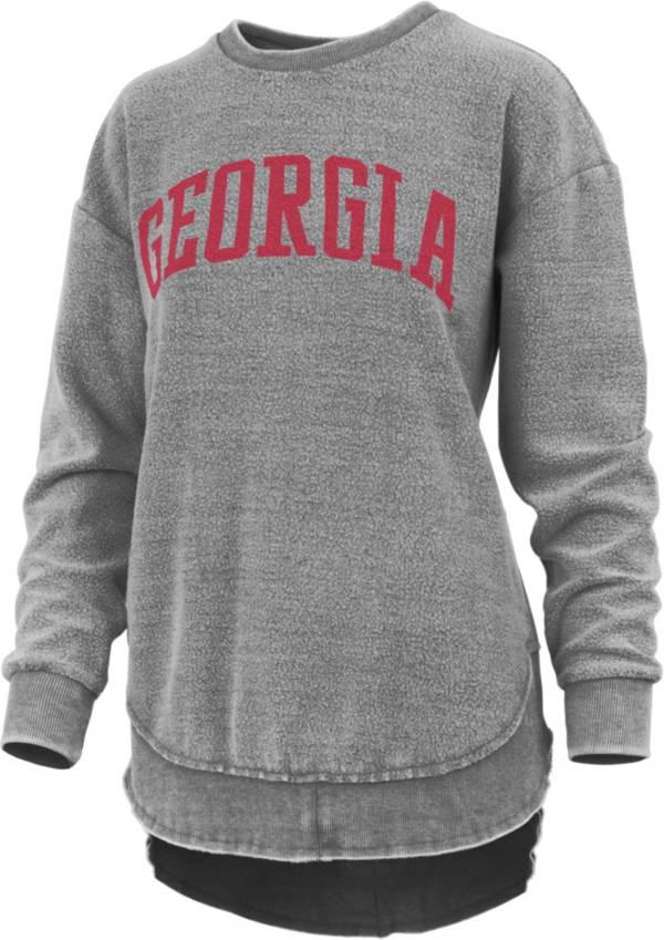 Pressbox Women's Georgia Bulldogs Black Coastal Arch Crew Pullover Sweatshirt product image