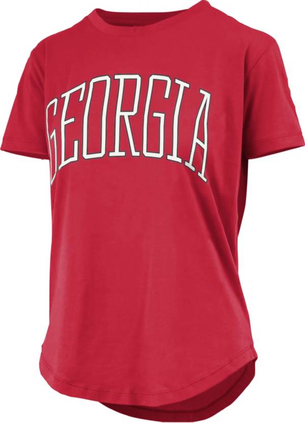Pressbox Women's Georgia Bulldogs Red Bell Lap T-Shirt product image