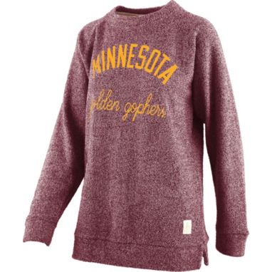 sorry, Pressbox Women's Minnesota Golden Gophers Maroon Daniela Terrycloth Crew Pullover Sweatshirt is currently out of stock