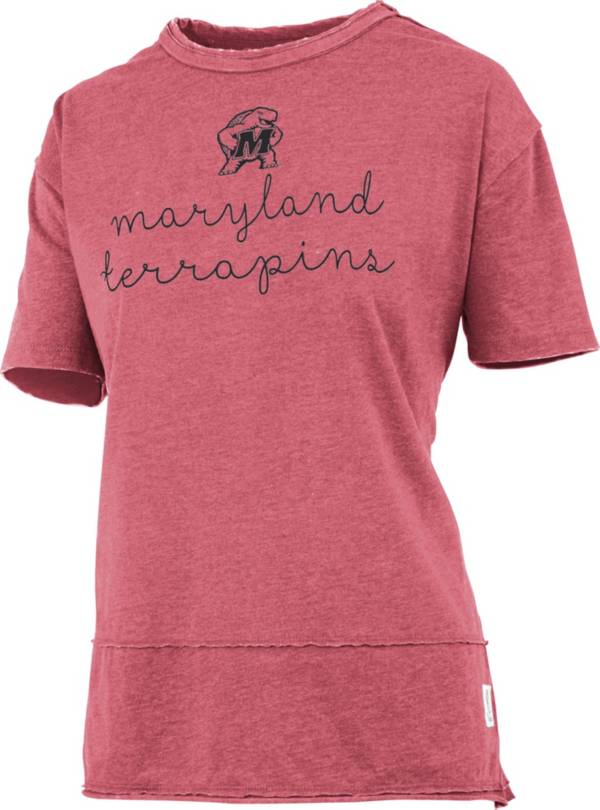 Pressbox Women's Maryland Terrapins Red Boyfriend T-Shirt product image