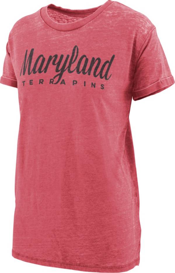 Pressbox Women's Maryland Terrapins Red Vintage T-Shirt product image