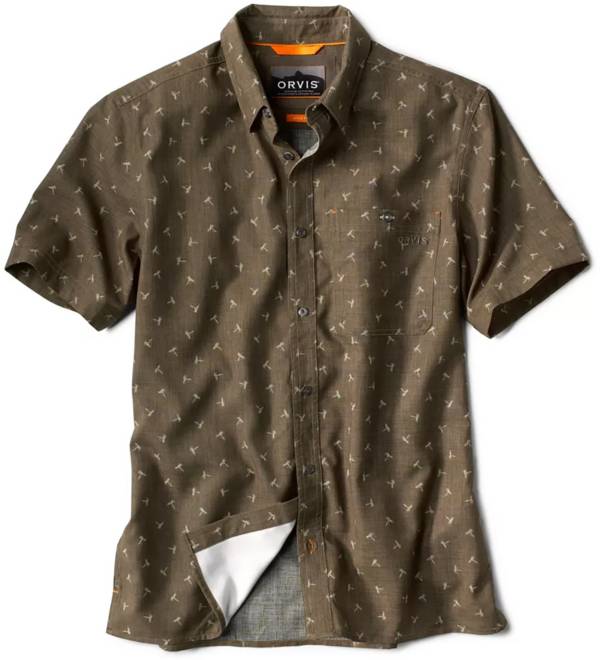 Orvis Men's Printed Tech Chambray Button-Down T-Shirt product image