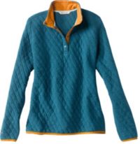  Orvis Women's Outdoor Quilted Sweatshirt, Oatmeal - X