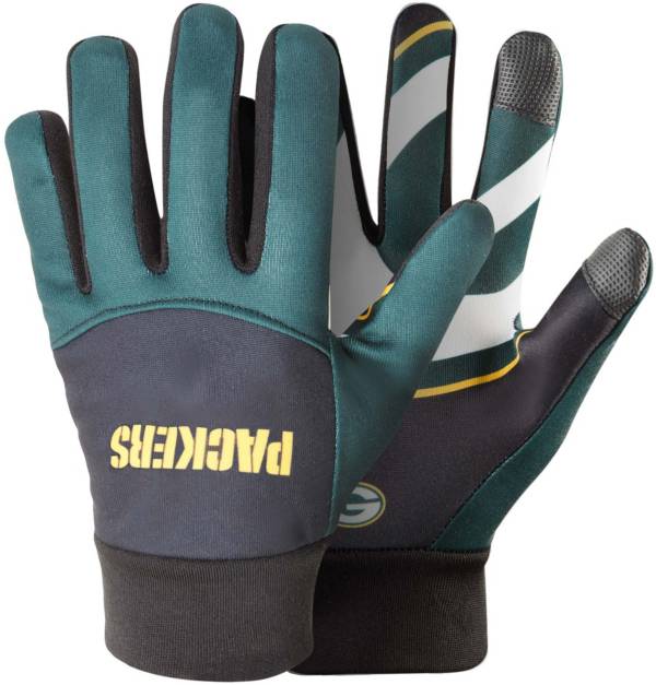 FOCO Green Bay Packers Palm Logo Texting Gloves