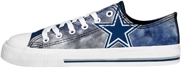 FOCO Women's Dallas Cowboys Tie Dye Canvas Shoes