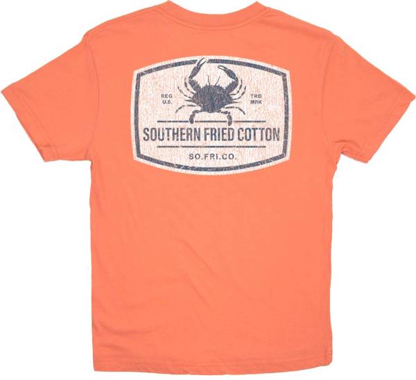Southern Fried Cotton Boys' Crab Label Short Sleeve Graphic T-Shirt product image