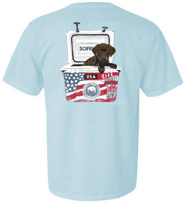 Southern Fried Cotton Men's Americana Dog Short Sleeve Graphic T-Shirt product image