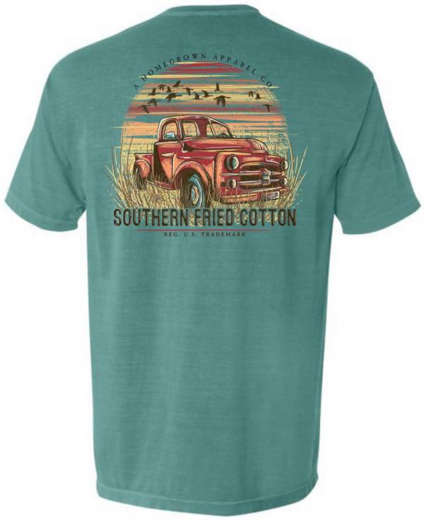 Southern Fried Cotton Men's Southern Truck In Field Graphic T-Shirt product image