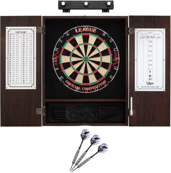 Viper League Sisal Dartboard & Cabinet