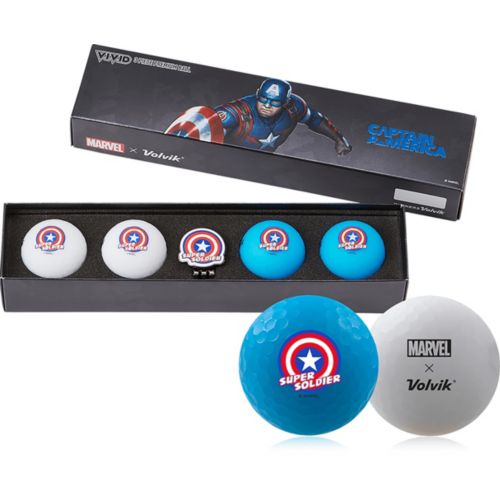 極レアBVLGARI ゴルフボール＋マーカーセット　Volvik Volvik X Marvel Avenger Thor 4-Ball Gift Set + Hat Clip Set